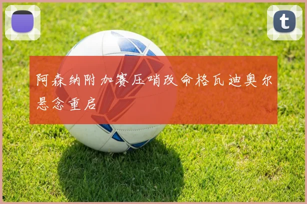 阿森纳附加赛压哨改命格瓦迪奥尔悬念重启